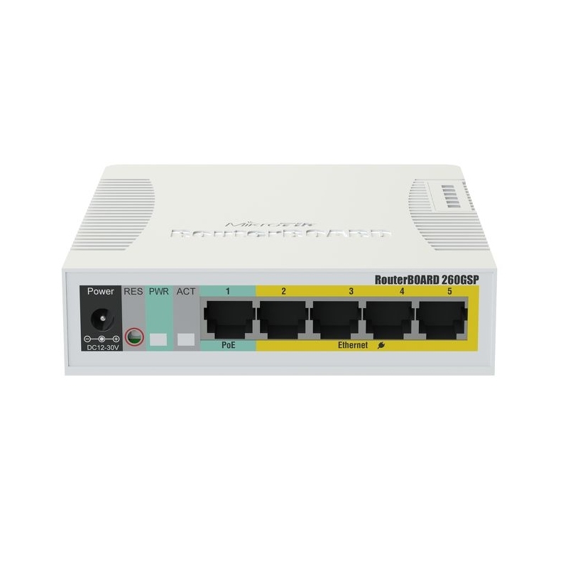 MIKROTIK - CSS106-1G-4P-1S Switch 5xGB 1xSF (Ref.RB260GSP)