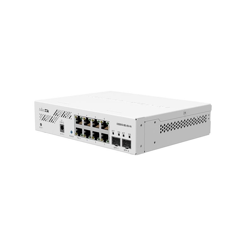 MIKROTIK - 8X1GbE 2SFP+ (Ref.CSS610-8G-2S+IN)