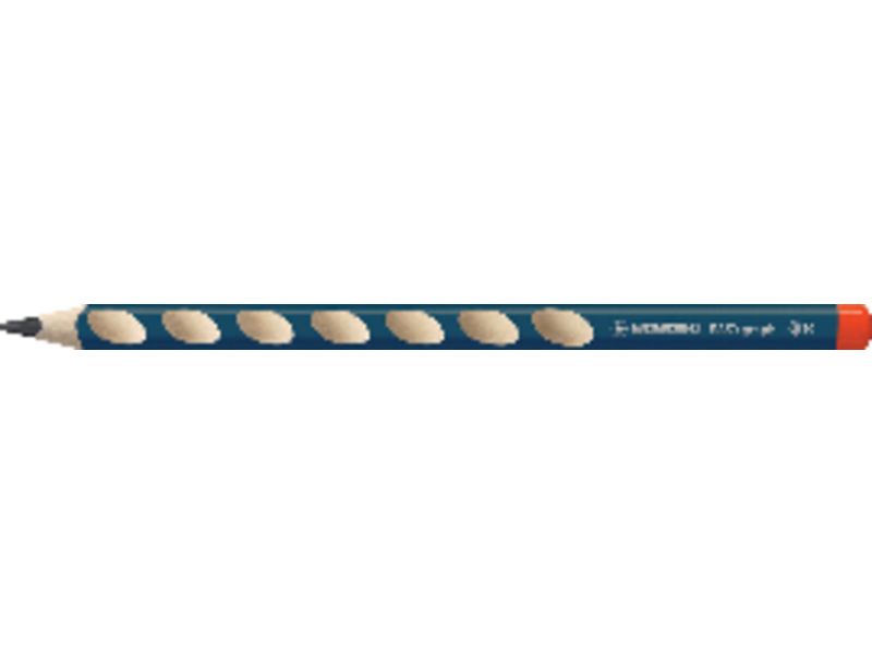 STABILO - Lápiz Easygraph triangular HB diestros. Con hendiduras antideslizantes. Diámetro 3,15 mm. (Ref.322/HB)