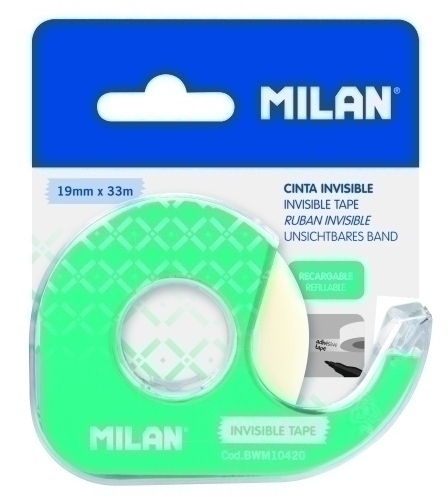 MILAN - CINTA ADHESIVA 33x19 c/DISPE.INVIS (Ref.BWM10420)