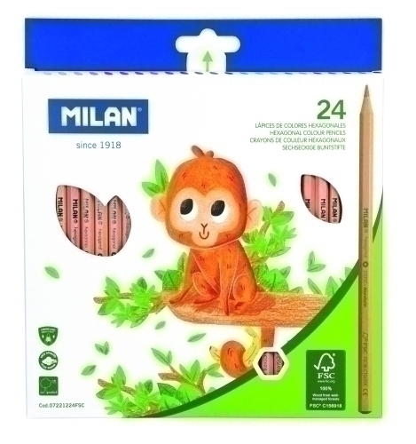 MILAN - LAPICES COLOR HEXAGONAL Est. 24 (Ref.07221224FSC)