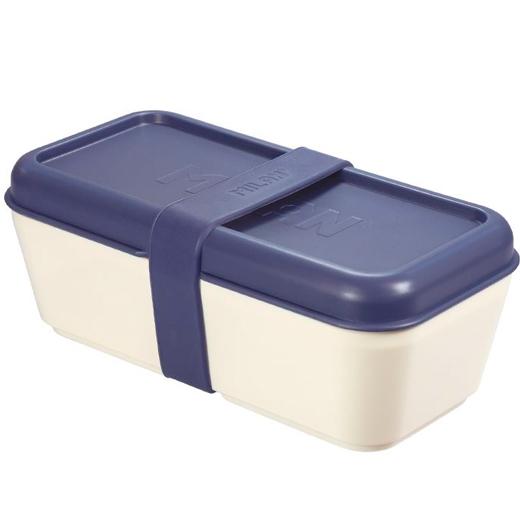 MILAN - RECIPIENTE PARA ALIMENTOS RECTANGULAR 0,75L C/ TAPA AZUL (Ref.085110B)
