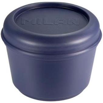 MILAN - RECIPIENTE PARA ALIMENTOS REDONDO 0,25L C/ TAPA HERMÉTICO AZUL (Ref.085112B)