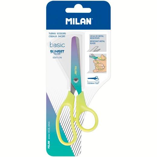 MILAN - TIJERAS ESCOL. 13cm BASIC SUNSET.AM (Ref.BWM10444Y)