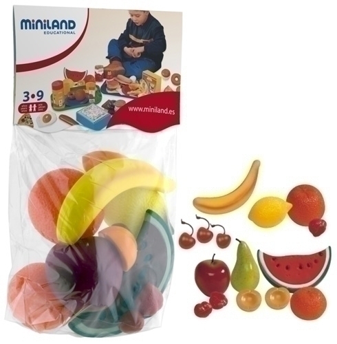 MINILAND - BOLSA 15 PIEZAS DE FRUTA SURTIDA (Ref.30581)