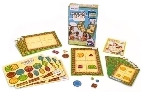 MINILAND - JUEGO DIDACTICO MINLAND DICTADO VISUAL PARA FORMAR FIGURAS A PARTIR DE TARJETAS GUIA (Ref.97030)