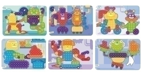 MINILAND - JUEGO LAMINAS ROBOTS 31X21 CM PACK DE 6 UNIDADES (Ref.31863)