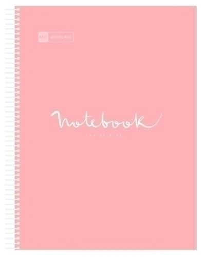 MIQUELRIUS - BLOC EMOTIONS NOTEBOOK 5 micro.tapa PP A5 120h 90g CUADRIC.5x5 ROSA (Ref.46105)