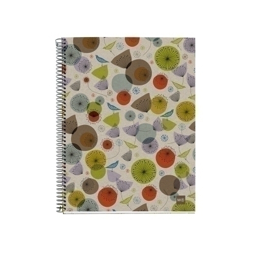 MIQUELRIUS - BLOC NOTEBOOK 4 micro.tapa CARTON A4 120h CUADRIC.5x5 ECOBIRDS RECICLADO (Ref.2459)