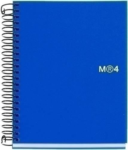 MIQUELRIUS - BLOC NOTEBOOK 4 micro.tapa PP A7 100h CUADRIC.5x5 AZUL (Ref.2555)