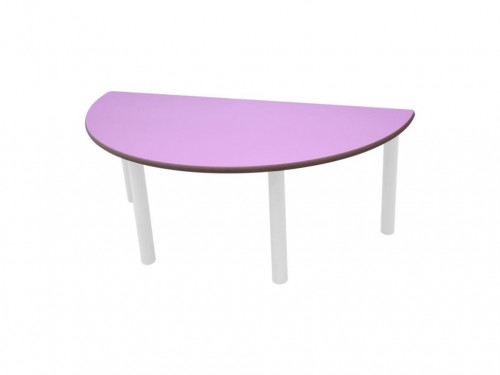 MOBEDUC - MESA SEMIREDONDA 120 CM (TALLA 4-6) HAYA (Ref.500618B184)