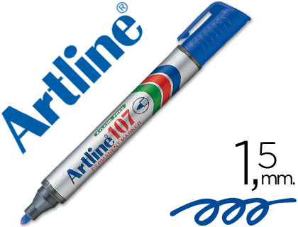 ARTLINE - ROTULADOR MARCADOR PERMANENTE 107 AZUL -PUNTA REDONDA (Ref.EK-107)