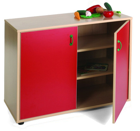 MOBEDUC - MUEBLE BAJO ARMARIO 3 ESTANTES HAYA (Ref.600202HPS18)
