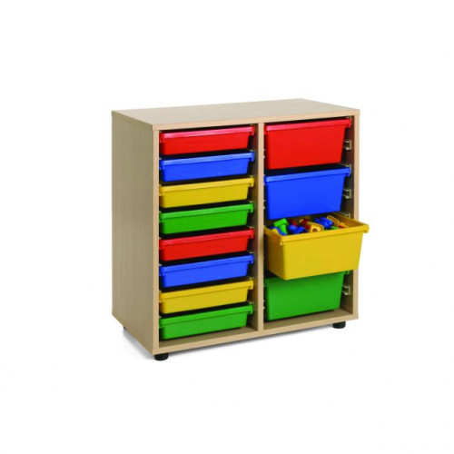 MOBEDUC - MUEBLE BAJO CUBETERO 2 COLUMNAS 700 HAYA (Ref.600210HP18)