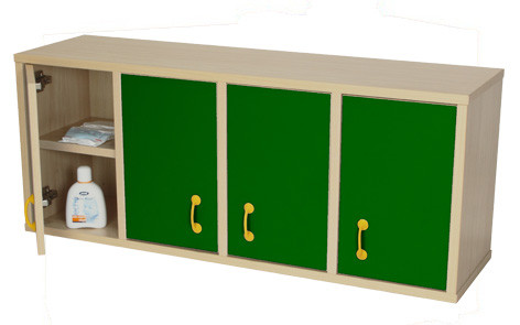 MOBEDUC - MUEBLE CASILLERO 8 CASILLAS CON PUERTA HAYA (Ref.600711HS18)