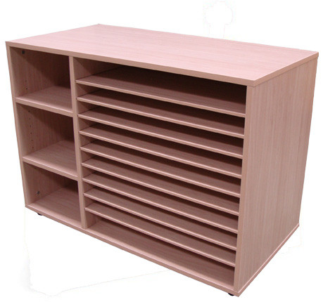 MOBEDUC - MUEBLE ESTANTERIA Y CARTULINERO BAJO HAYA (Ref.602213HP18)