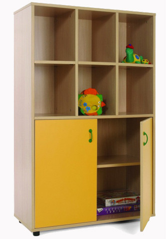 MOBEDUC - MUEBLE MEDIO ARMARIO 6 CASILLAS HAYA (Ref.600307HPS18)