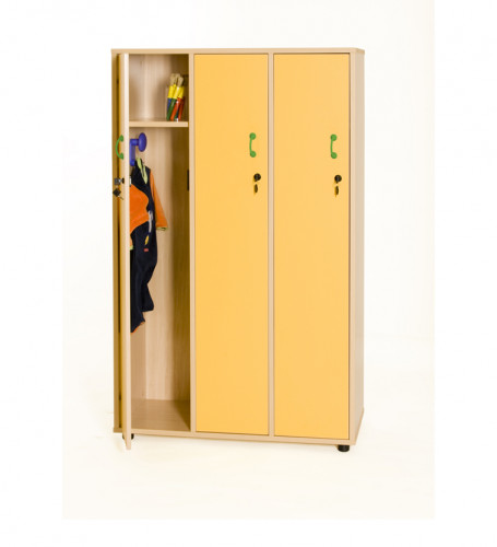 MOBEDUC - MUEBLE TAQUILLA 3 NIÑOS 147 CM ALTO CON LLAVE HAYA (Ref.600616HPC18)
