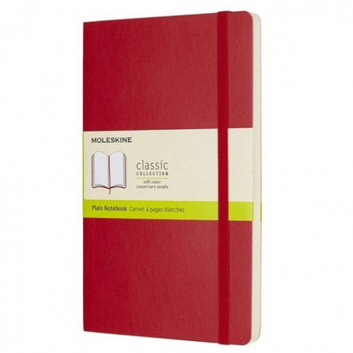 MOLESKINE - LIBRETA CLASICA TAPA BLANDA ROJO ESCARLATA L (13X21CM) LISA (Ref.QP618F2)