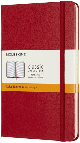 MOLESKINE - LIBRETA CLASICA TAPA DURA ROJA M (11,5X18CM) RAYADA (Ref.QP050F2)