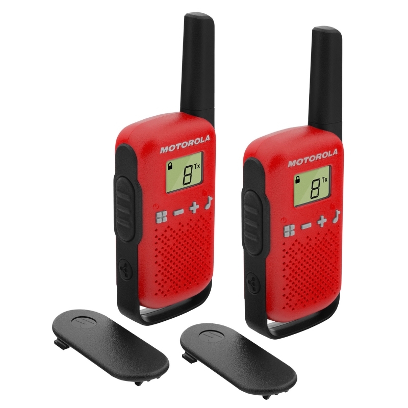 MOTOROLA - T42 Walkie Talkie 4Km 16CH Rojo Duo (Ref.B4P00811RDKMAW)
