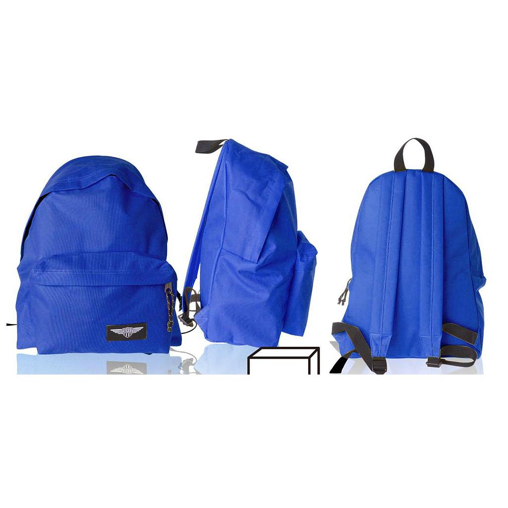 MP - MOCHILA ECO GRANDE CREMALLERA AZUL (Ref.MO009)