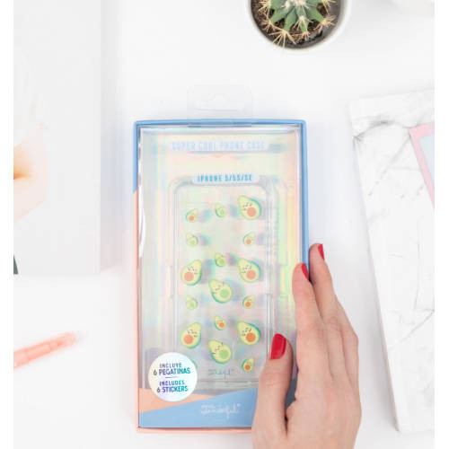 MR. WONDERFUL - CARCASA TRANSPARENTE IPHONE SE-AGUACATES (Ref.WOA09743SM)