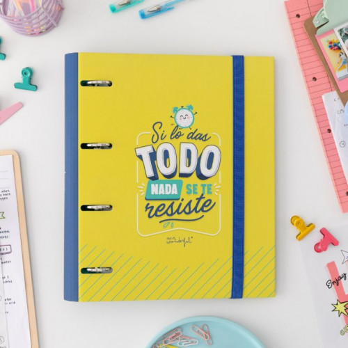 MR. WONDERFUL - CARPETA CON ANILLAS - SI LO DAS TODO, NADA SE TE RESISTE MR (Ref.WOA11102ES)