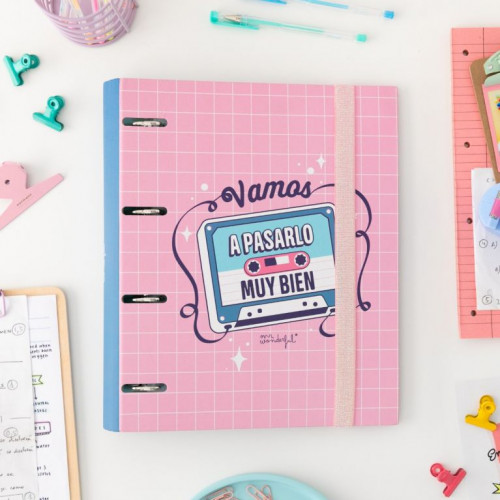 MR. WONDERFUL - CARPETA CON ANILLAS - VAMOS A PASARLO MUY BIEN MR WONDERFUL (Ref.WOA11106ES)