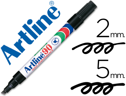ARTLINE - ROTULADOR MARCADOR PERMANENTE EGRO -PUNTA BISELADA 5 MM -PAPEL METAL Y CRISTAL (Ref.EK-90 N)