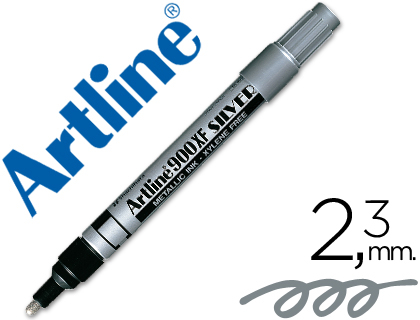 ARTLINE - ROTULADOR MARCADOR PERMANENTE TINTA METALICA ATA -PUNTA REDONDA 2.3 MM (Ref.EK-900 PL)