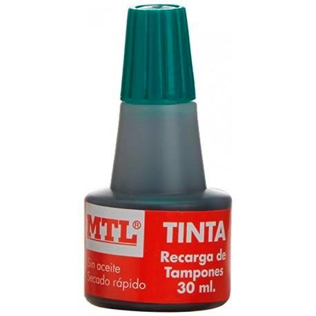 MTL - TINTA DE SELLAR PARA RECARGA DE TAMPÓNES 30ML VERDE (Ref.79538)