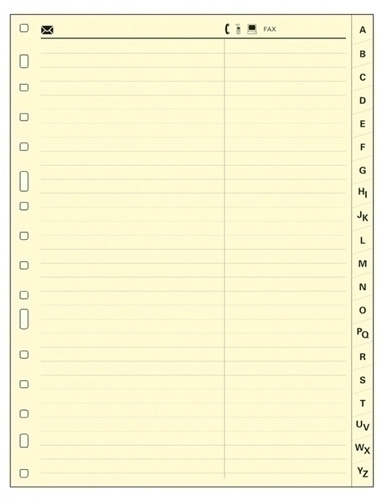 MULTIFIN - INDICE CARTULINA ALFABETICO ALFA 3005 Fº 20 pestañas 16 taladros (Ref.4325502)