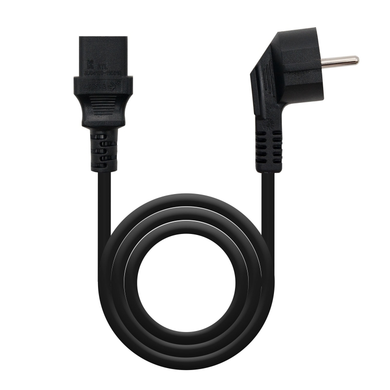 NANOCABLE - CABLE ALIMENTACIÓN CPU, CEE7/M-C13/H, NEGRO 3.0 M (Ref.10.22.0103)