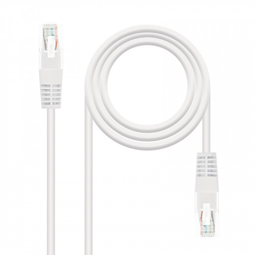 NANOCABLE - cable de red 1 m Cat5e U/UTP (UTP) Blanco (Ref.10.20.0101-W)