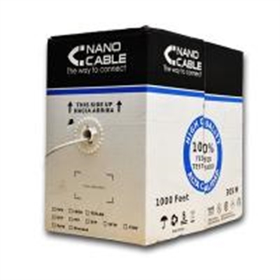 NANOCABLE - Bobina Cable RJ45 CAT6 FTP 305 M Cobre (Ref.10.20.0904)