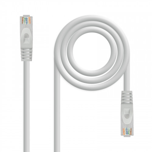 NANOCABLE - Cable de red latiguillo RJ45 LSZH Cat.6A UTP AWG24, Gris, 0.5 m (Ref.10.20.1800)