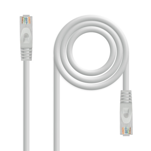 NANOCABLE - Cable de red latiguillo RJ45 LSZH CAT.6A UTP AWG24, Gris, 1.5 m (Ref.10.20.1801-L150)