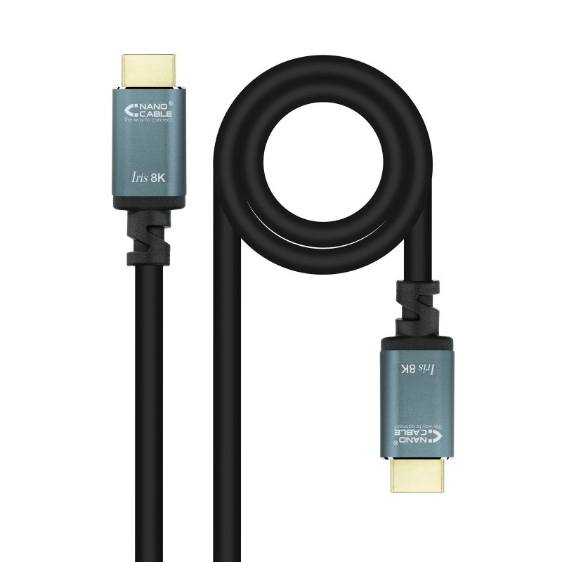 NANOCABLE - Cable HDMI 2.1 IRIS 8K M/M, 3 metros (Ref.10.15.8003)