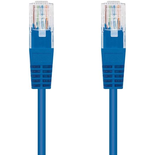 NANOCABLE - CABLE RED LATIGUILLO RJ45 CAT.6 UTP AWG24, AZUL, 0.5 M (Ref.10.20.0400-BL)