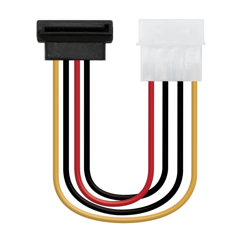 NANOCABLE - Cable SATA acodado, Molex M-SATA/H, 16cm (Ref.10.19.0201-OEM)