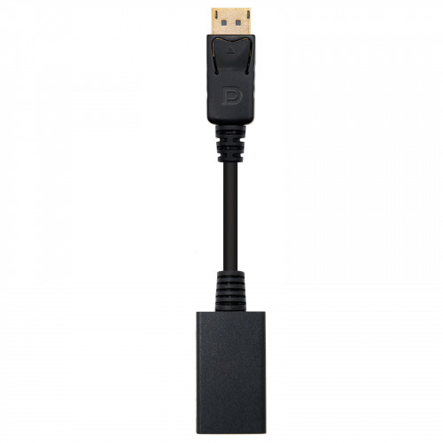 NANOCABLE - CONVERSOR DISPLAYPORT A HDMI DP/M-HDMI/H NEGRO 15 CM (Ref.10.16.0502)