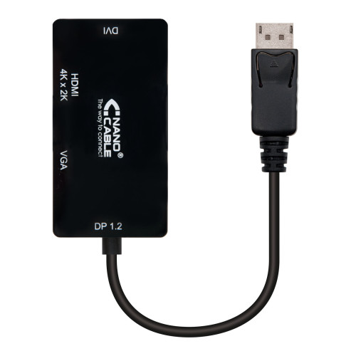 NANOCABLE - Conversor Displayport A VGA/DVI/HDMI (Ref.10.16.3301-BK)