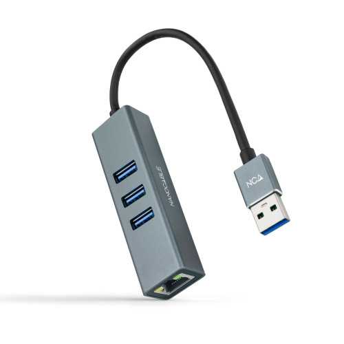 NANOCABLE - Conversor USB 3.0 Ethernet + 3xUSB 3.0 (Ref.10.03.0403)