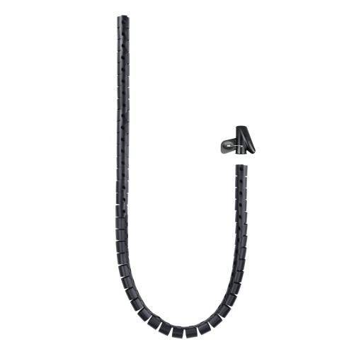 NANOCABLE - Organizador cables flex. 25mm 2 M Negro (Ref.10.36.0002-BK)