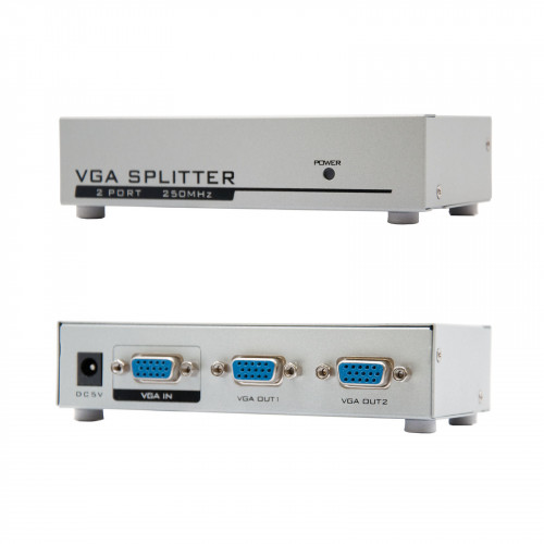 NANOCABLE - VGA DUPLICADOR PARA 2 MONITORES CON ALIM. (Ref.10.25.0002)