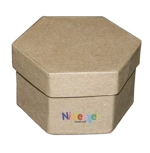 NIEFENVER - CAJAS DECORABLES CARTON HEXAGONALES 7,8x5CM (Ref.1100115)