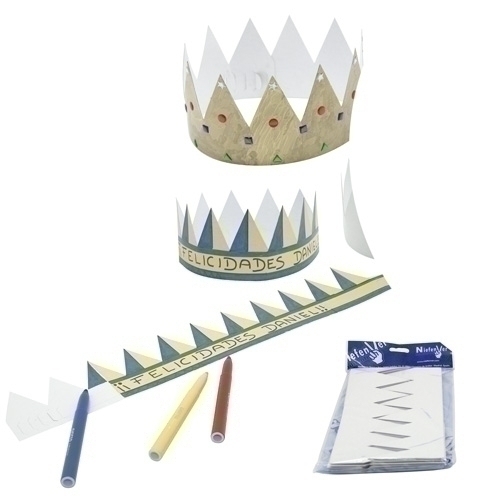 NIEFENVER - CORONA CELEBRACION para DECORAR PACK de 12 (Ref.1200106)