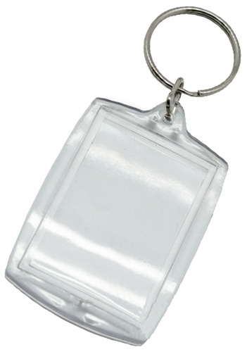 NIEFENVER - LLAVEROS RECTANGULARES PLASTICO CRISTAL 5x4 CM PACK de 6 UNIDADES (Ref.1300155)