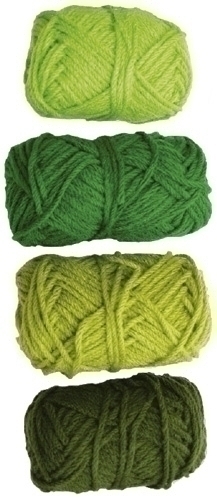 NIEFENVER - OVILLOS LANA 28gr.TONOS VERDES PACK DE 4 (Ref.1100103)